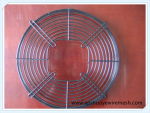 Wire Steel Fan Guard ISO9001 White Round Fan Guard Grill